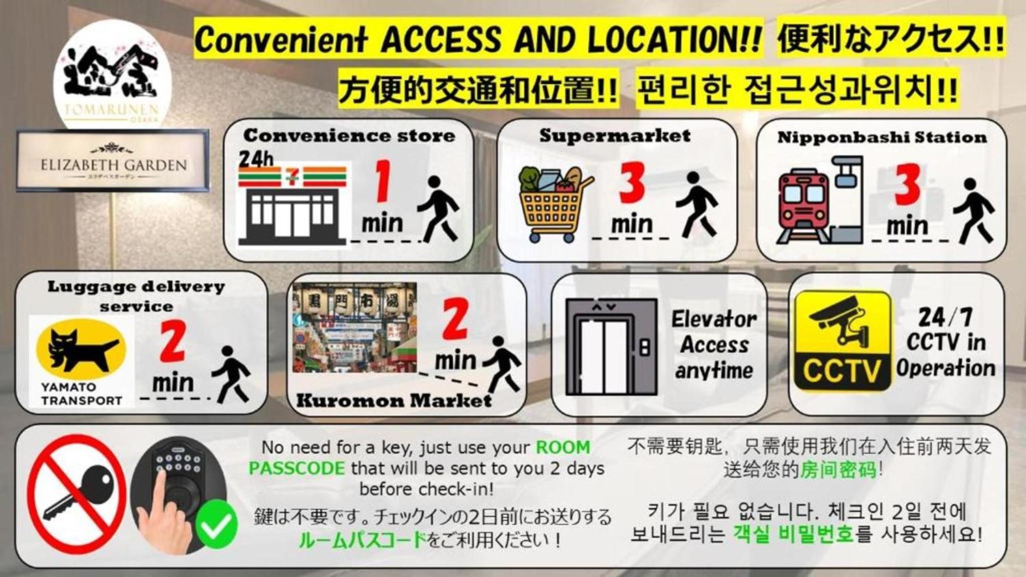 Aparthotel Elizabeth Garden II Osaka Zewnętrze zdjęcie